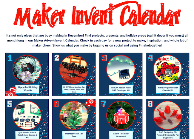Make:'s Invent Calendar